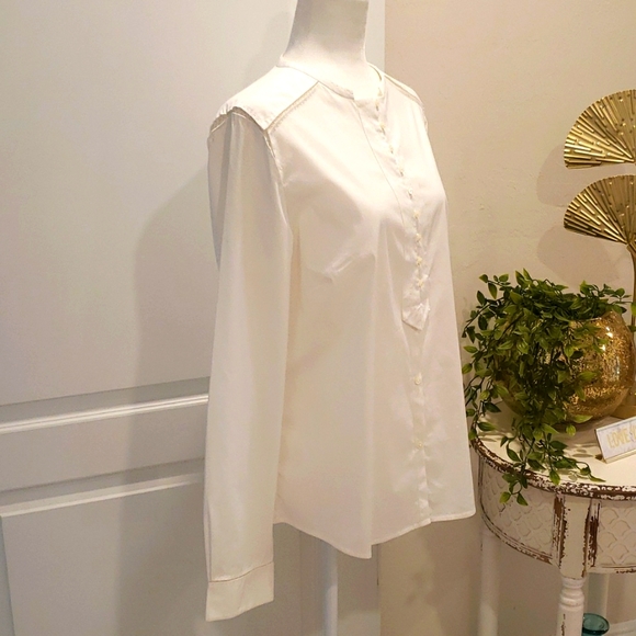 Elie Tahari Buttondown Blouse Size S - Picture 5 of 12